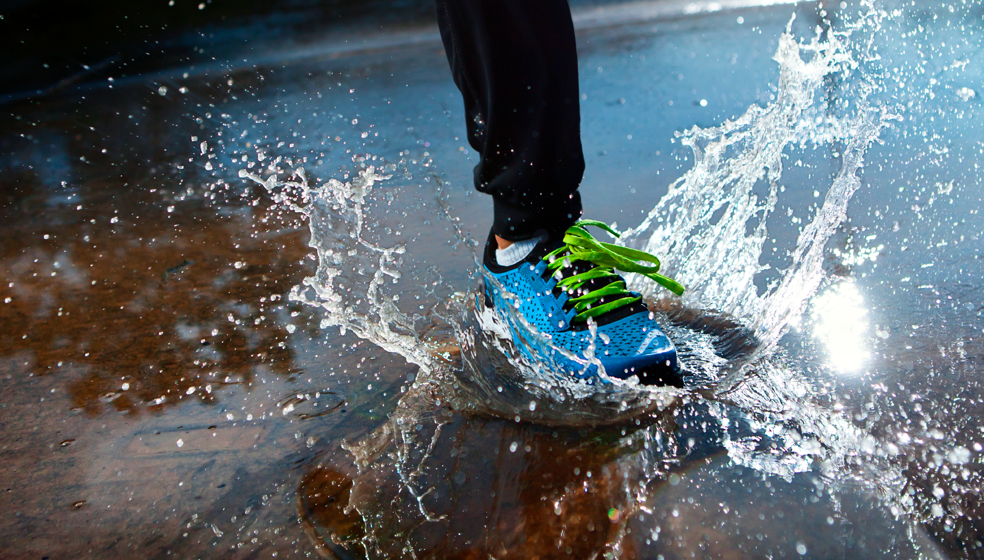 shoes on water