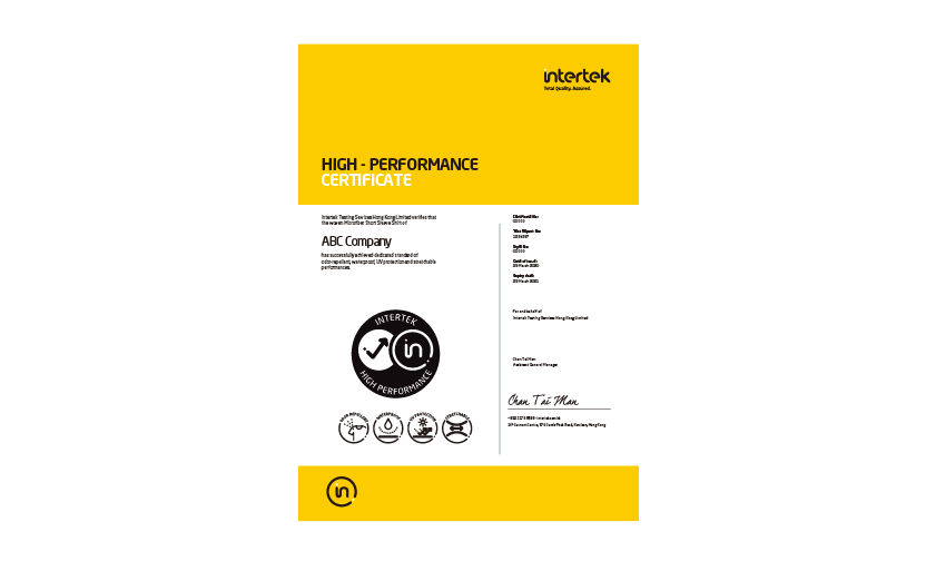 HP Certificate